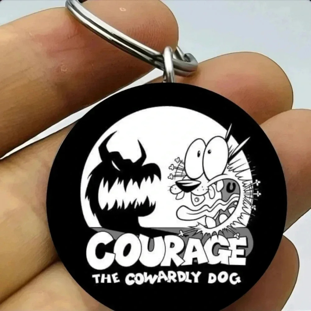 Courage Cowardly Dog Hot Funny Keychain